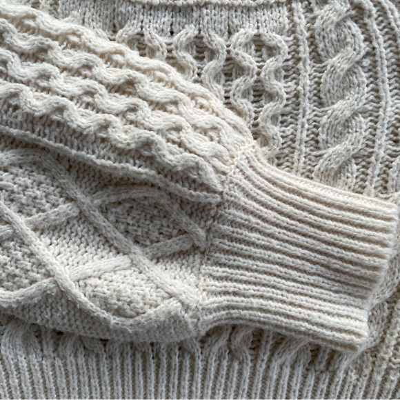 MISS SELFRIDGE CROPPED SQUARE NECK CABLE KNIT SWEATER!! - Picture 11 of 14